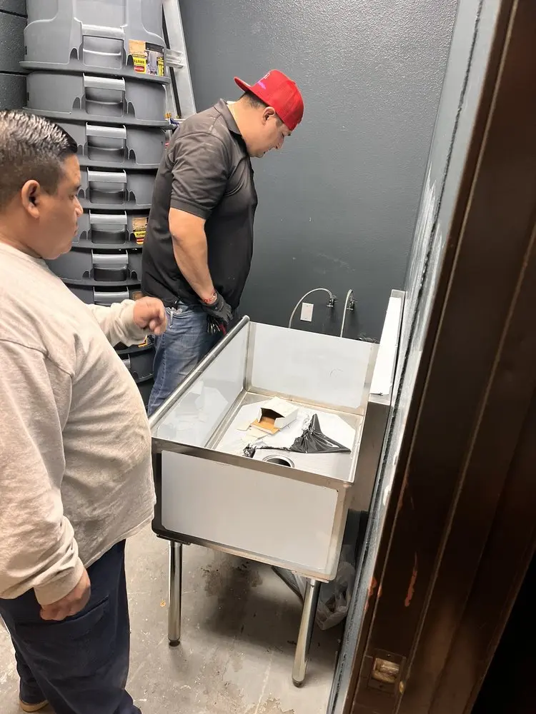 Commercial plumbing and sink installation in Cold Point